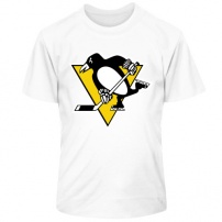 Детская футболка Pittsburgh Penguins. Термо. XS (11-12 лет). Белая.