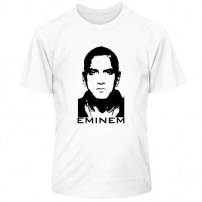 Детская футболка Eminem (3). Термо. XS (11-12 лет). Белая.