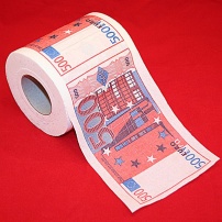 Туалетная бумага 500 Евро мини