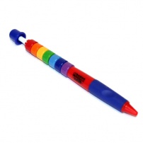 Ручка шариковая радуга А14