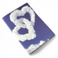 Обложка на паспорт №161 сердца из облаков