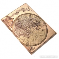 Обложка на паспорт карта с глобусом