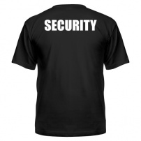 Мужская футболка Security (чёрная) XS (42-44)