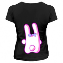 футболка женская короткий рукав (чёрная) XS (42-44) 