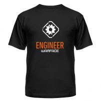 Мужская футболка Warface - Инженер (чёрная) S (44-46)