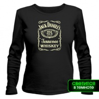Женская футболка с длинным рукавом Jack Daniels - виски S (44-46)