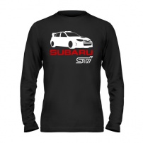 Мужская футболка с длинным рукавом Subaru sti (2) XL (50-52)