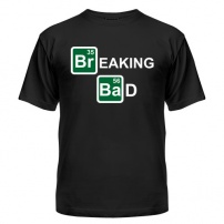 Мужская футболка Breaking Bad logo (чёрная) XS (42-44)