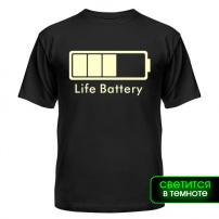 Мужская футболка Life Battery XXL (52-54)