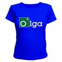 Женская футболка Olga (синяя) L (48-50)