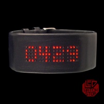 LED часы LeatherLed