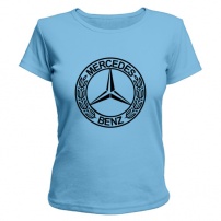 Женская футболка Mercedes-Benz (светло-голубая) S (44-46)