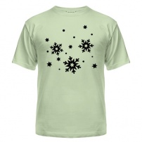 Мужская футболка Снег (snow) L (48-50)