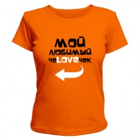 футболка женская короткий рукав (оранжевая) XXL (52-54) 