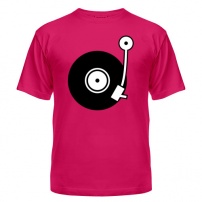 Мужская футболка Vinyl Mix (розовая) S (44-46)