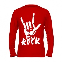 Мужская футболка с длинным рукавом Рок (Rock) XXXL (54)