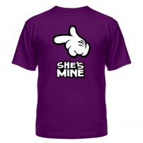 футболка мужская короткий рукав (фиолетовая) XL (50-52) 