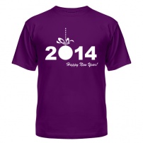 Мужская футболка 2014 - Happy New Year L (48-50)