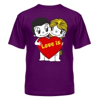 Мужская футболка Love is 5XL