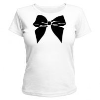 Женская футболка Бантик (белая) XS (42-44)