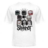 Мужская футболка Slipknot masks XXL (52-54)