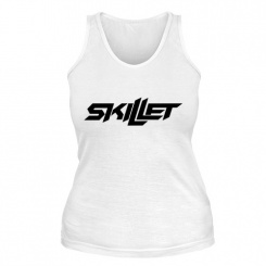 Женская майка Skillet logotip (белая) XS (42-44)